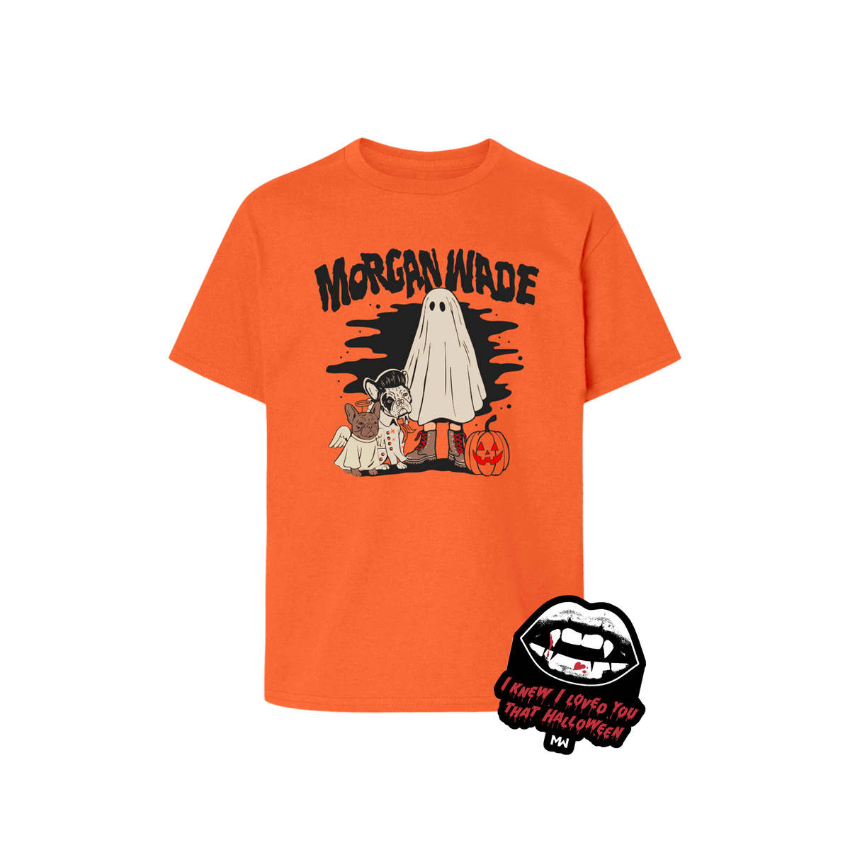 Trick or Treating Crew Youth T-Shirt + Vampire Sticker