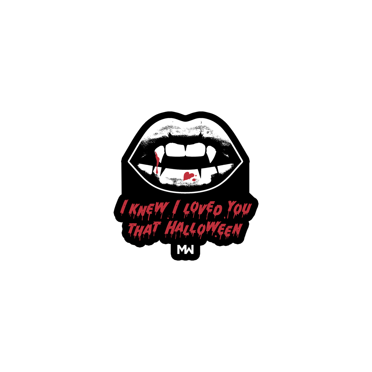Vampire Sticker (Glow in the Dark)